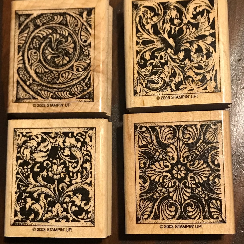 Stampin’ Up - Elegant Ornaments 2003 Rubber Stamps - Almost New!